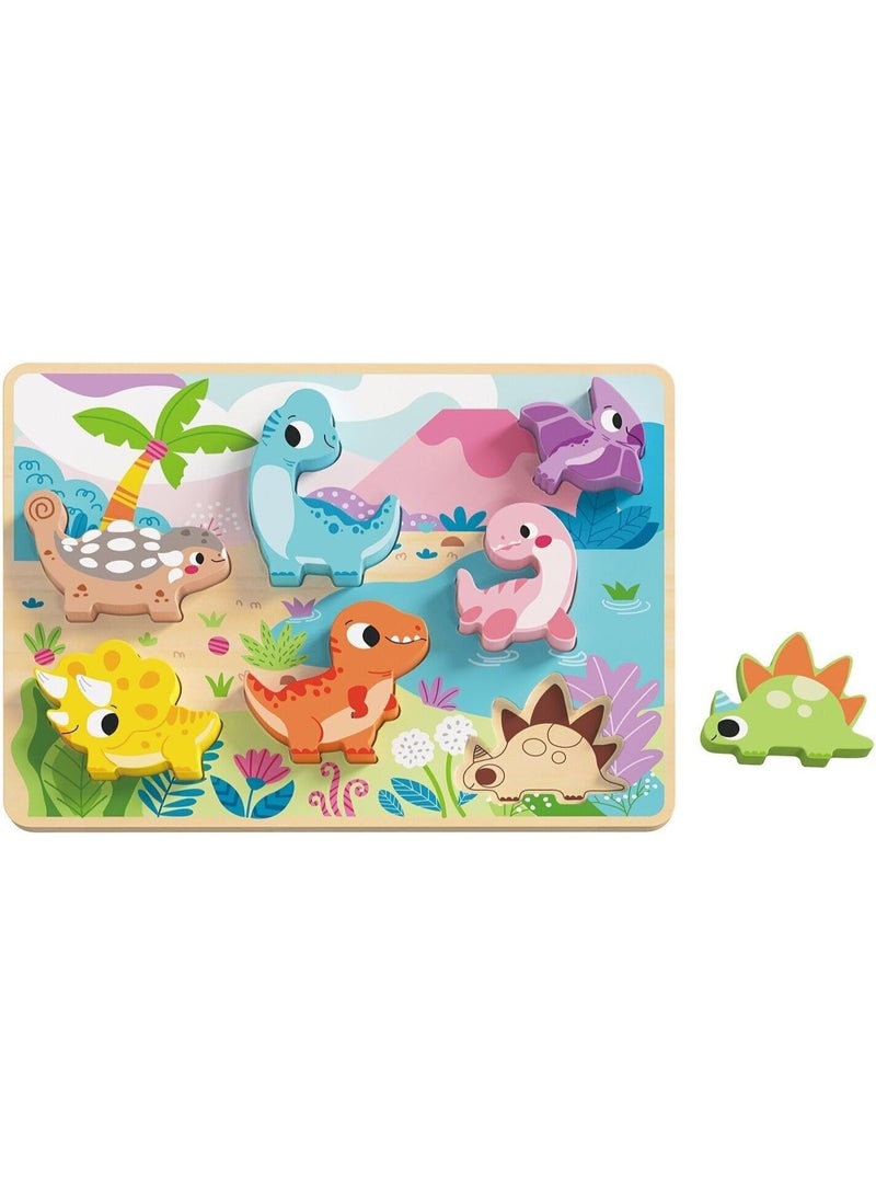 Tooky Toy Wooden Dinosaur Puzzle - Image 4